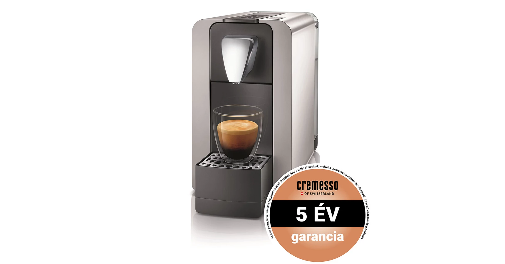 Cremesso Compact One II Machine à café à capsules pour le système suisse Cremesso Noir graphite