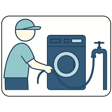 Mosógép egyszerű bekötése, régi gép lekötése, elszállítása