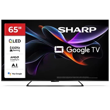 SHARP 65HR7265E 164cm-es 4K UHD 144Hz QLED Google TV + CP-AWS0101 AQUOS mélynyomó