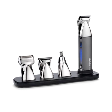 BaByliss MT996E Super-X Metal 15az1-ben, arc- és testszőrtelenítő készlet, metál ezüst