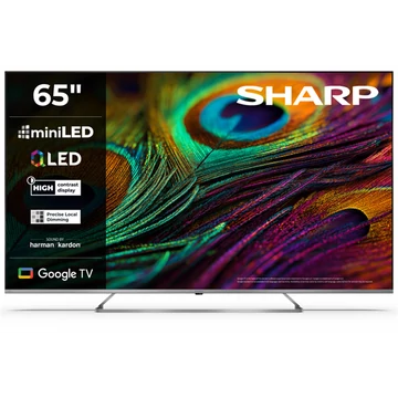 SHARP 65JP7265E 164cm-es 4K Ultra HD QLED MiniLED Google TV Harman Kardon hangszórókkal