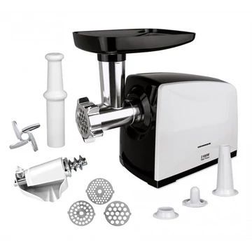 HEINNER MG-2100BKWH Húsdaráló, 1.5-1.9kg / perc, 3 vágólap, 2100W, Fehér / Fekete