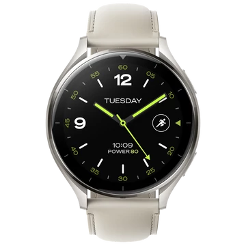 Xiaomi Watch 2 Titan Gray Case With White Leather Strap / BHR9306GL