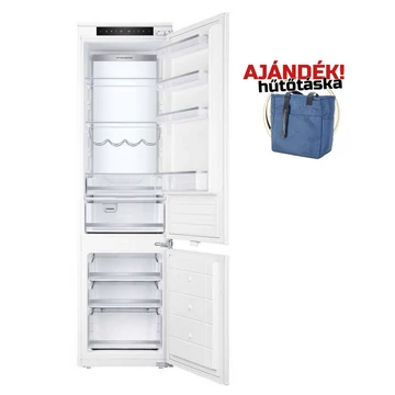 NODOR - Beépíthető hűtőszekrény kombinált NorFrost HAIL-193 TNF BI SL + Ajándék Hűtőtáska
