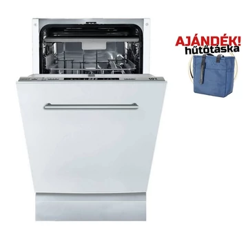 CATA LVI-48010 10 terítékes beépíthető mosogatógép ajándék hűtőtáskával 8 mosogatási programmal