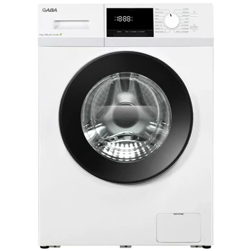 Gaba GTW-914A 9 kg-os elöltöltős mosógép 1400 fordulatos centrifugával