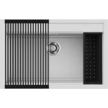 ELLECI - Mosogatótálca Best 130 Workstation Szett G68 bianco