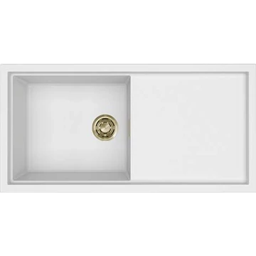 ELLECI - Mosogatótálca Sintesi 480 K96 White arany tartozékokkal