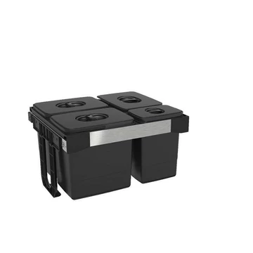 EKOTECH - Beépíthető hulladékgyűjtő FREE JAZZ 60 - 3x15 liter+1x7 liter