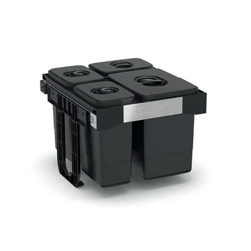 EKOTECH - Beépíthető hulladékgyűjtő FREE JAZZ 45 - 1x26 liter+3x7 liter