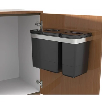 EKOTECH - Beépíthető hulladékgyűjtő BELT 60 - 1x15 liter+1x7 liter