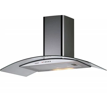 CATA C-GLASS 900 fali páraelszívó  hajlított üveggel 90 cm