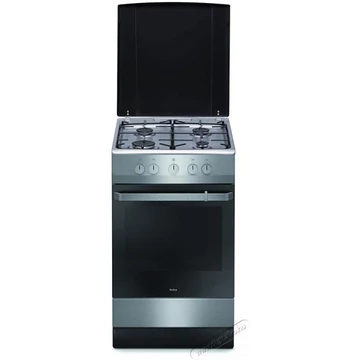 Amica 55347 50 cm széles inox színű tűzhely zománcozott tetővel