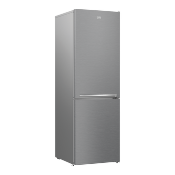 Beko RCSA366K40 XBN alulfagyasztós inox hűtőszekrény 2 év garanciával 3 fiókos fagyasztóval hagyományos hűtési rendszerrel