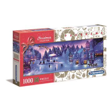 Clementoni 1000 db-os Panoráma puzzle - Karácsonyi álom