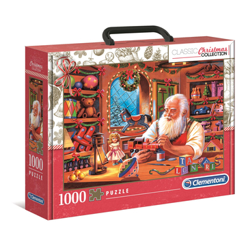 Clementoni 1000 db-os puzzle Télapó műhelye HQC felbontású kirakós társasjáték