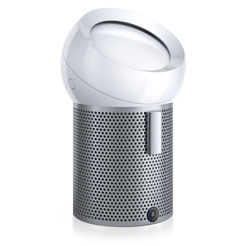 DysonPure Cool Me White légtisztító ventillátor, amely automatikusan tisztítja otthonod levegőjét