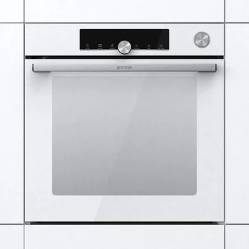Gorenje BPSA6747A08WG fehér beépíthető multifunkciónális sütő 3 év garanciával pirolitikus tiszítással