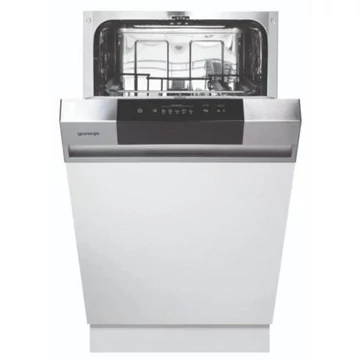 Gorenje GI520E15X beépíthető mosogatógép 9 terítékes látható inox kezelőpanelea