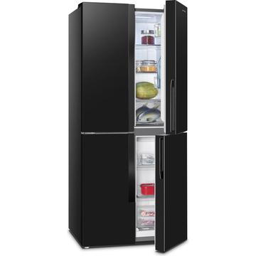 Gorenje NRM818FMB négyajtós fekete Multi Door hűtőszekrény total nofrost hűtési rendszer inverter motorral