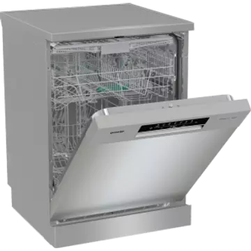 Gorenje GS643E90X mosogatógép 16 teríték mosogatására, 6 mosogatási program, nox üst, állítható felső kosár