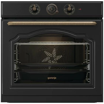 Gorenje BOS67372CLB beépíthető multifunkciós antracit színű sütő 3 év gyártói garanciával gőzfunkcióval