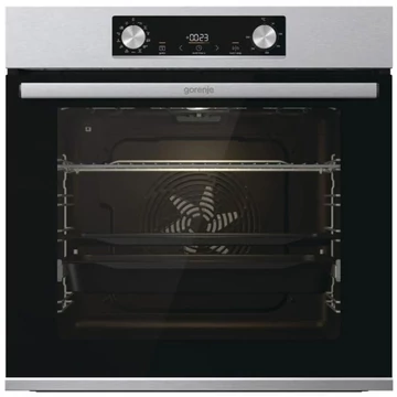 Gorenje BPS6737E14X multifunkciós beépíthető sütő 3 év garanciával pirolitikus tisztítással, lassú ajtózáródással, teleszkópos sütősinnel