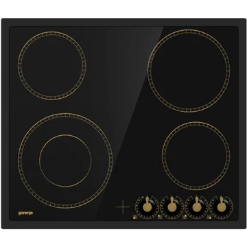 Gorenje EC642CLB rusztikus üvegkerámia főzőlap fekete színben