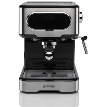 Gorenje ESCM15DBK digitális eszpresszó kávéfőző 15 bar nyomással 110 W teljesítménnyel 1 vagy 2 csésze kávé elkészítéséhez