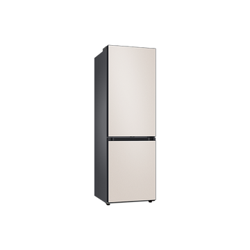 Samsung RB34A7B5DCE/EF BeSpoke rendszerű alulfagyasztós kombinált hűtőszekrény bézs színben, NoFrost hűtési rendszerrel