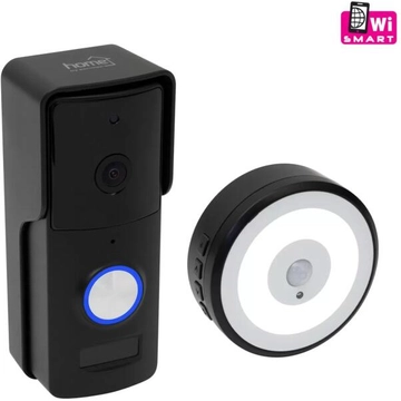 Home by Somogyi DPV WIFI 100 Home videó smart kaputelefon wifi funkcióval,  5in1: video kaputelefon, csendes riasztó, megfigyelő kamera, vezeték nélküli csengő, mozgásérzékelős éjjeli lámpa