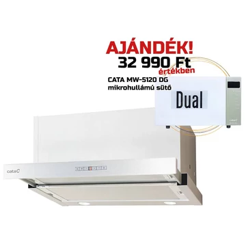Cata TFH-7600 X teleszkópos páraelszívó + MW-5120 DG blue mikrohullámú sütő egyben