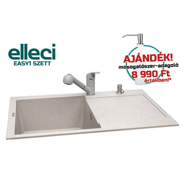 ELLECI - EASY1 Easy 300 G51 Avena mosogatótálca + Venere G51 csaptelep