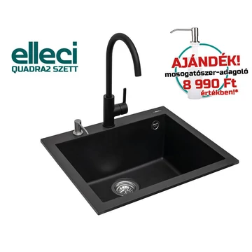 ELLECI QUADRA105 G40 mosogatótálca + Caddy C01 G40 csaptelep
