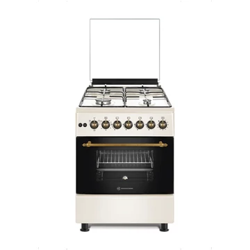 Novacook F6B40EF retro kombinált tűzhely légkeveréssel, felső, alsó-felső, vagy turbó forró levegős sütési lehetőséggel