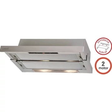 Cata TF-5260 X/L alu 2 motoros teleszkópos páraelszívó 60 cm széles, légszállítás 350/325 m3/h