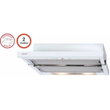 CATA TF-5250 WH/L 50 cm széles 2 motoros páraelszívó, légszállítás 350/325 m3/h