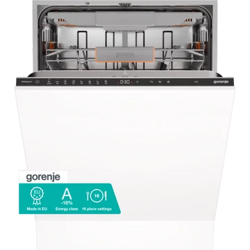 Gorenje GV663A66 16 terítékes teljesen integrált mosogatógép inverter motorral, érintőkijelzővel