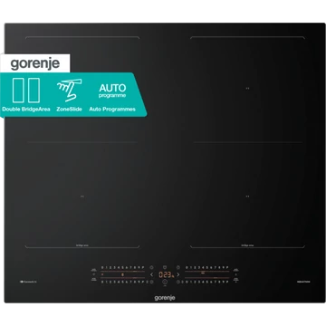 Gorenje GI6442BSCWF beépíthető indukciós főzőlap 4x Slider vezérléssel, AREA FLEX - nagyobb felületű összekapcsolható zónákkal