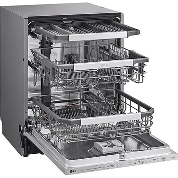 LG DB475TXS QuadWash™ 14 terítékes beépíthető gőzös mosogatógép