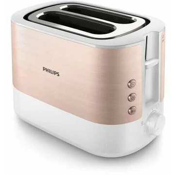 Philips Viva Collection HD2638/11 950 W-os kenyérpirító 7 pirítási fokozattal, kivehető morzsatálcával