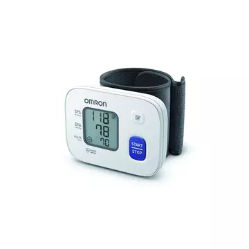 Az Omron RS2-6161-E csuklós vérnyomásmérő egyszerűen használható és pontos vérnyomásmérést biztosít.