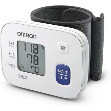 Omron RS1 Intellisense csuklós vérnyomásmérő,  személyre szabott, fájdalommentes mérés, szisztolés, diasztolés vérnyomás és pulzusérték kijelzése.