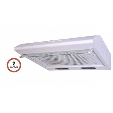 Davoline OLYMPIA 260 LUX WH 2 motoros 60 cm-es fehér színű konyhai páraelszívó