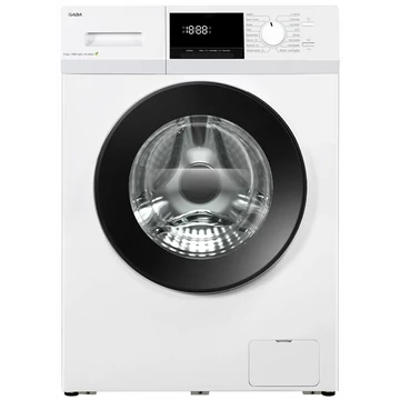 Gaba GTW-814A 8 kg ruhatöltetű elöltöltős mosógép 1400 fordulatos centrifugával magyar nyelvű kezelőfelülettel