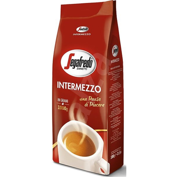 Segafredo Intermezzo szemes kávé 1 kg kiszerelés eredeti olasz espresso kávé. Pörkölt, aromazáró csomagolásban. A 12-hengeres az olasz eszpresszók között: kompromisszumot nem ismerően erős, tele aromával, tüzes világú, finom, lágy krémmel. Olaszos tempera