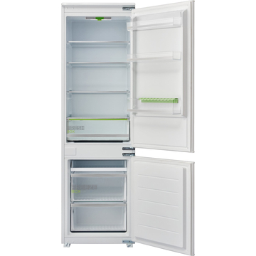 Midea MDRE379FGF01 beépíthető kombinált hűtőszekrény hagyományos hűtési rendszer, 2 fiókos fagyasztóval