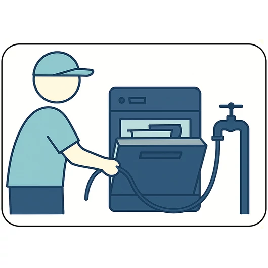 Mosogatógép egyszerű bekötése, régi gép lekötése, elszállítása