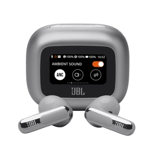 JBL Live Flex 3 True Wireless Bluetooth zajszűrős ezüst fülhallgató