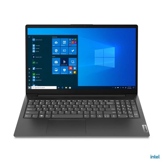 Lenovo V15 G2 IJL 15,6"FHD / Intel Celeron N4500 / 8GB / 256GB / Int.VGA / FreeDOS / fekete laptop